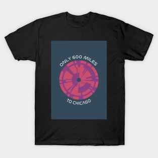 JPL/NASA Perseverance Parachute "600 miles to Chicago" Request Poster #2 T-Shirt